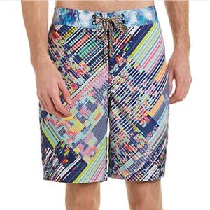 NWT Robert Graham Universe Printed Swim Trunks